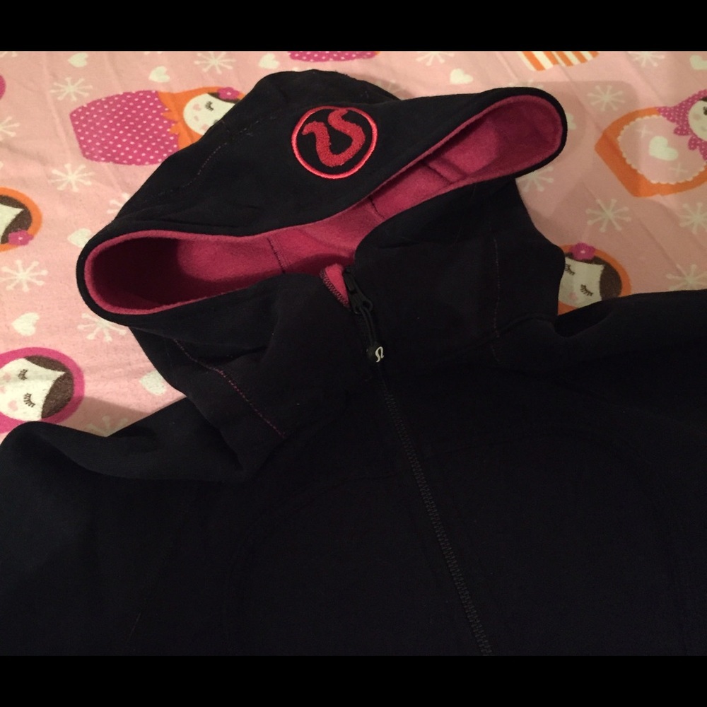 lululemon athletica Black Jacket with Red Accents